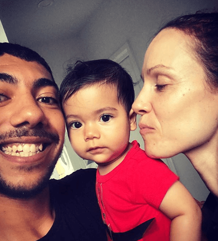 Hunter Page-Lochard With Wife And Daughter